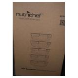 NutriChef 3-Piece Superior Glass Food Storage Containers Set NCGL5WV