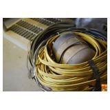 Assorted Electrical Wire, Metal Brackets, and Hardware Lot