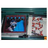 Assorted Audio CDs and Decorative Lot including Wooden Washboard and Pig Figurine
