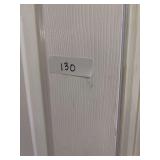 Lot 130 - Closet Contents Including Shelving, Household Items, Games, and Electronics
