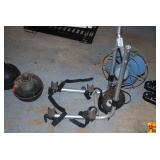 Assorted Shop Tools and Equipment Lot including Fan, Pneumatic Impact, and Fuel Can
