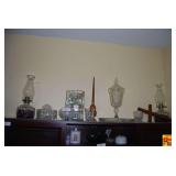 Cut Glass Covered Candy Dish with Lot Number 120