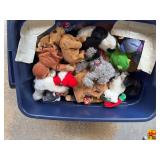 Assorted Ty Beanie Babies Collection in Storage Tote