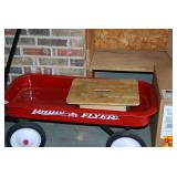 Radio Flyer Red Wagon with Wooden Seat