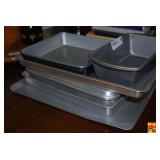 Lot of Assorted Aluminum Bakeware and Baking Sheets