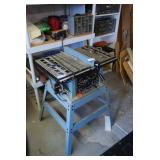 Delta 10' Bench Saw with Stand and Guard Assembly
