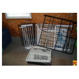 Assorted Pet Crates and Safety Gates Lot