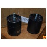 Black Metal Furniture Legs with Threaded Studs