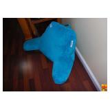 Nestl Teal Blue Reading Pillow with Arms