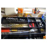 Rebel 530 Cantilever Tool Box with Assorted Hand Tools and Hardware