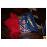 Assorted Box Lot with Lego Set, Books, Plush Toys, and Household Items