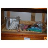 Assorted Hardware, Tools, and Painting Supplies Lot
