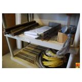 Assorted Electrical Wire, Metal Brackets, and Hardware Lot