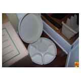 Kitchen Bakeware and Storage Lot featuring Pampered Chef Stoneware Bar Pan