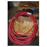Heavy Duty Red Extension Cord with Grounded Plugs