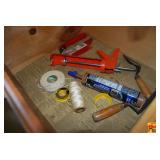 Assorted Hardware, Tools, and Painting Supplies Lot