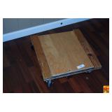 Wooden Moving Dolly with Casters and Side Handle