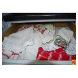 Assorted Kitchen Linens and Dish Towels Drawer Lot