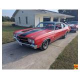 1970 Chevrolet Chevelle SS 454, Turbo Jet 450 HP; 4,179 Miles Showing; ST 70-13637 A 37222 TR 756 880 B90 78 B