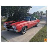 1970 Chevrolet Chevelle SS 396 Hardtop, Turbo Jet, 375 HP; 2,998 Miles Showing; ST 70 13637 FL2221170 TR 756 75