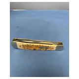 Case XX 6254 CV Trapper Pocket Knife with Bone Handle and Original Box
