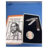 Keep O.J. In The Can Novelty Pocket Knife and Pin Set in Display Box