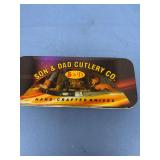 Son & Dad Cutlery Co. Hand-Crafted Pocket Knife with Display Tin