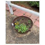 Cast Iron Pot Planter with Handle and Legs