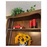 Wooden Bookcase with Contents