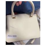 Nine West Off-White Handbag with Detachable Strap