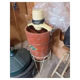 White Mountain Electric Ice Cream Maker with Wooden Bucket and Stand