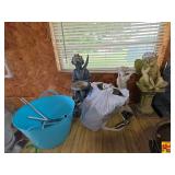 Assorted Garden Statues and Household Items Lot