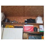 Assorted Shop Tools, Hardware, and Storage Lot