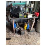 Assorted Shop Supplies, Batteries, and Fluids