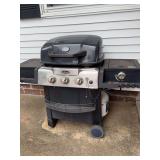 UniFlame Propane Gas Grill with Side Burner and Cover