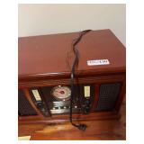 Wooden Multi-Function Entertainment Center with Turntable, CD Recorder, and AM/FM Radio