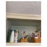 Lot of Baskets, Plastic Cups, Plates, and Utensils