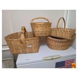 Assorted Woven Baskets - Set of 4