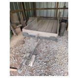 Single Axle Utility Trailer with Wooden Deck and Sides; Bill Of Sale Only