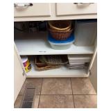 Lot of Kitchen Storage Containers, Baskets, and Small Appliances