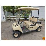 Club Car Golf Cart with Gas Engine and Rear Utility Bed