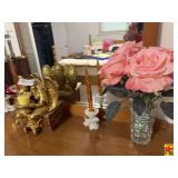 Tom Palmer Wooden Cigar Box Lot with Various Home Decor Items