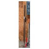 Lot of Long Handled Farm Tools and Accessories