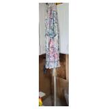 Floral Patio Umbrella with Crank Lift