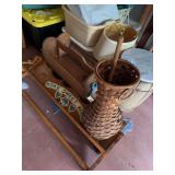 Assorted Home Decor and Furniture Lot including Wall Shelf and Chair