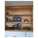Assorted Power Tools, Router, Trimmer, Strobe Light, and Accessories