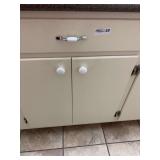 Kitchen Cabinet Contents Including Cookware, Utensils, and Organizer Trays Lot