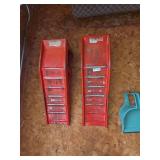 Pair of Red Steel Vehicle Ramps