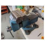 Blue Heavy Duty Swivel Base Bench Vise