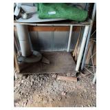 Rolling Metal Utility Cart with Two Shelves